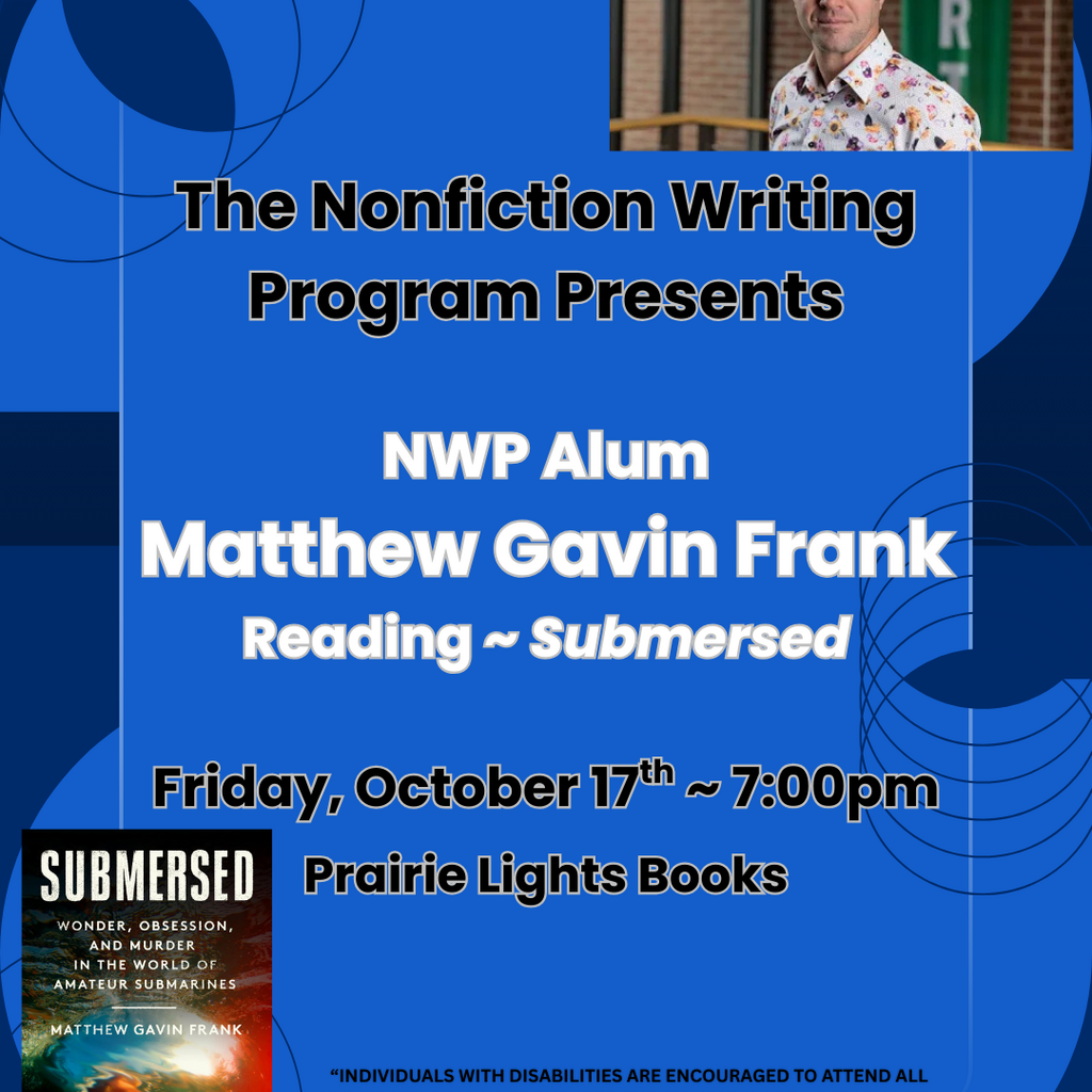 The Nonfiction Writing Program Presents: NWP Alum Matthew Gavin Frank promotional image